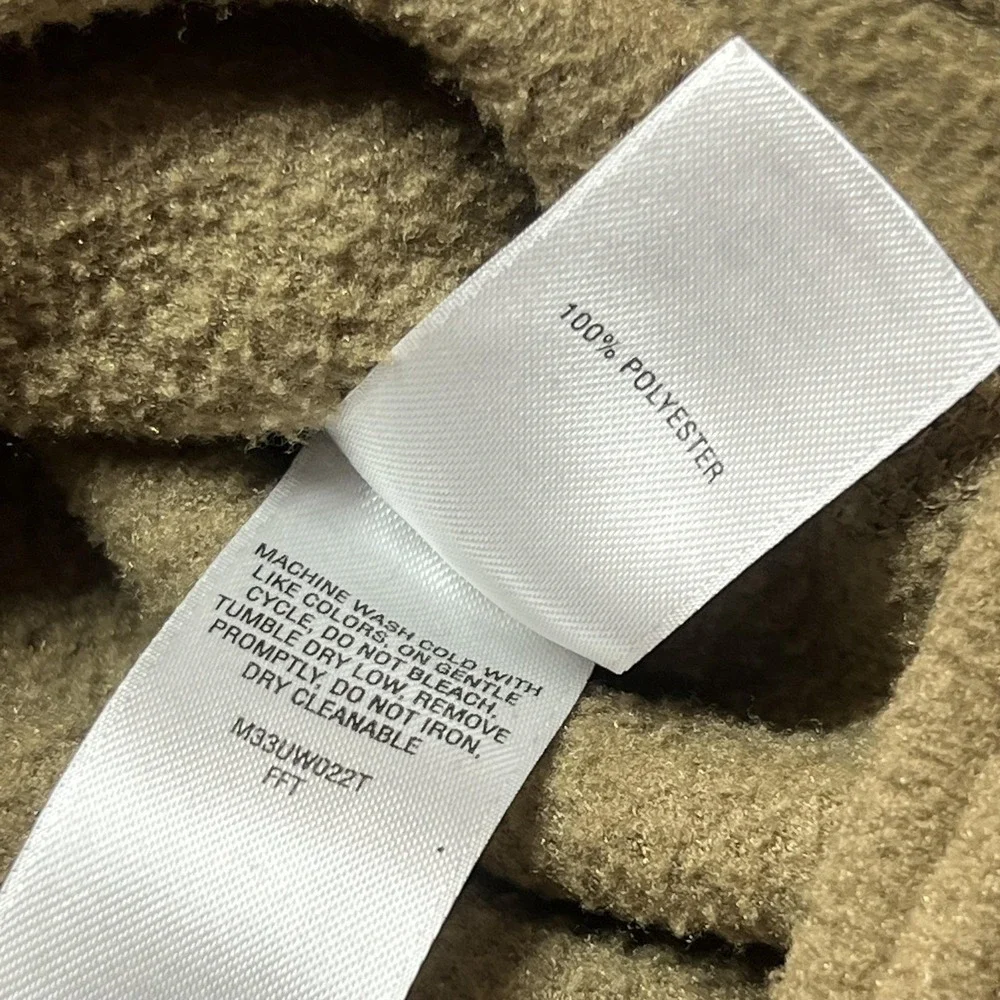 Cabela's Fleece Pullover Mens LT Beige Long Sleeve Crewneck Shirt Outdoor - Picture 6 of 9